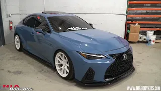 The Best Splitter Lip Body Kit for the Lexus is500 2022 2023 2024 painted easy to install