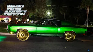 WhipAddict: Bagged on 26s!! Kandy Green 70' Chevy Monte Carlo on All Gold Rims