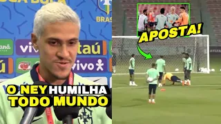 NEYMAR HUMILHOU TODO MUNDO NO PRIMEIRO TREINO DA SELEÇÃO BRASILEIRA NO QATAR