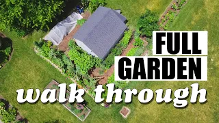 Full garden walk through July 12 2020, Midwest gardening in Ohio zone 6a