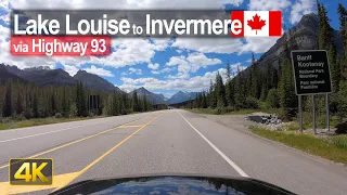 Scenic Drive from Lake Louise to Invermere through the Kootenay & Banff National Park 🇨🇦