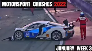 Motorsport Crashes 2022 January Week 3