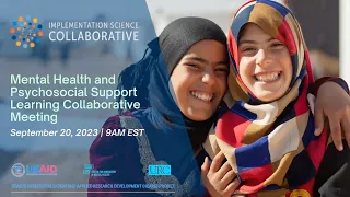 Mental Health and Psychosocial Support Learning Collaborative Meeting September 20, 2023 | 9AM EST