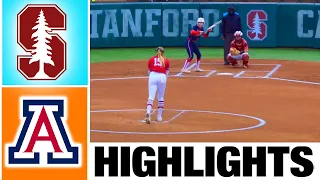 #21 Arizona vs #17 Stanford Highlights | NCAA Softball Highlights | 2023 College Softball Highlights