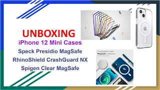 iPhone 12 Mini Cases Unboxing (Speck Presidio MagSafe/Rhinoshield Crashguard NX/Spigen MagSafe)