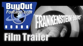 Horror Film Trailer - FRANKENSTEIN 1970 (1958)