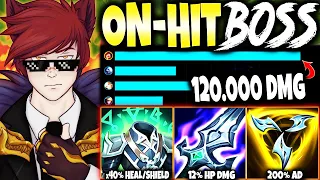 This On-Hit Sett Build need 3+ PEOPLE TO BE STOPPED ~ 120.000 TOTAL DMG 🔥 LoL Top Sett s12 Gameplay