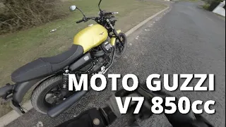 Hunt for my first bike Ep 3 | Moto Guzzi V7 850 | Test Ride | Motorcycle POV | RAW Sound