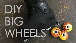 HOW TO MAKE YOUR AGGRESSIVE SKATES FIT BIG WHEELS TUTORIAL // DIY INLINE SKATE // VLOG 107