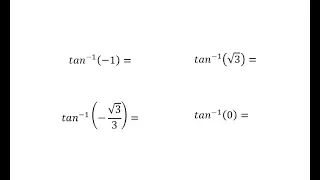 Evaluate Inverse Tangent Expressions Using the Unit Circle (Nice Values)