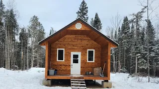 Off Grid Cabin Bathroom Build Start To Finish | Timelapse