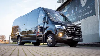 Bus-Prestige 2020. Mercedes-Benz Sprinter 519 tourist bus 19+1+1. Exterior and interior tour. BP.412