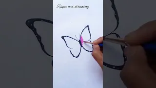 how to draw a beautiful butterfly || #tutorial || Rupa art drawing ||