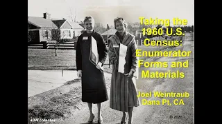 Taking the 1960 U.S. Census: Enumerator Forms and Materials