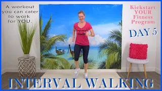 Fast Walking Workout | Interval Training including Stretches | Walk at Home with Improved Health