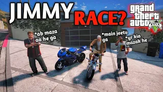 JIMMY VS ABU | BIKE RACE ?| KAWASAKI NINJA VS HONDA CD70 | GTA 5 MODS PAKISTAN | GTA GAMEPLAY | Urdu