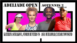 Katerina Siniakova, Storm Hunters vs   Asia Muhammad,Taylor Townsend Adeliade Cup  (07/01/2023) 🎮