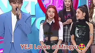Mingyu  (7teen) and Yeji  (itzy) moment 💞 #yeji #mingyu #seventeen #itzy