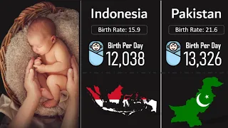 How many child born every day in Asia