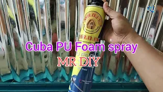 PU Foam spray buy at MR DIY
