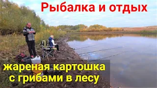 Рыбалка на озере. Отдых на природе!