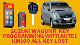 Suzuki Wagon R key programming | Contact 03015576591 | Autel | KM100 | immobilizer key
