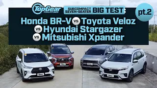 BR-V vs Stargazer vs Xpander Cross vs Veloz: Subcompact seven-seater Big Test part two | Top Gear PH
