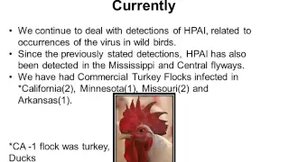 Dr. Jack Shere - USDA Highly Pathogenic Avian Influenza Perspective and Update