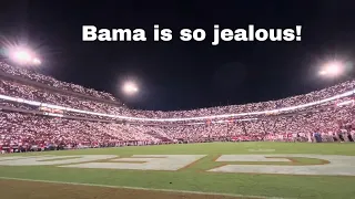 Georgia fans light up Sanford Stadium!!