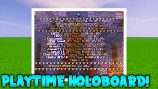 PLAYTIME HOLOBOARD! | Minecraft Plugin Tutorial
