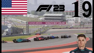 Absolute Throw- F1 2023 Championship Race 19 at COTA *100% Race*