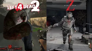 СРАВНЕНИЕ ВИДОВ ЗОМБИ Left 4 Dead 2 VS World War Z