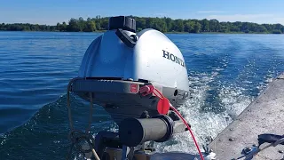 Canoe Outboard Motor Test