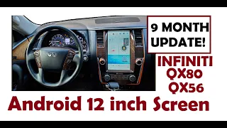 Android 12 inch Tesla screen - 9 MONTH UPDATE - Infiniti QX80 / QX56.  PLUS other custom upgrades