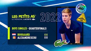 Les Petits As 2022 | Boys Quarterfinals | Thijs Boogaard vs. Yannick Theodor Alexandrescou
