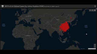 Карта распространения коронавируса на 01 февраля данные на Jan 31, 2020, 19 00 pm EST вирус в китае