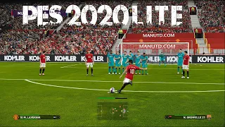 PES 2020 Lite PC | First Freekick Goal | Manchester United Vs FC Barcelona