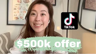 Why I said no to a $500,000 job offer from Tik Tok, *real* numbers, honest talk on working in tech