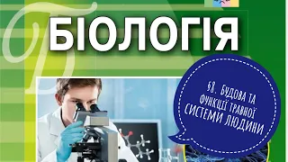 §8. Будова та функції травної системи людини, біологія, 8 клас