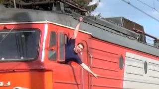 Приветливые локомотивные бригады на Московском ж/д узле (1 часть)