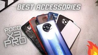 Best Accessories For Poco X3 Pro || cover,screen guard,skin,camera protector ||