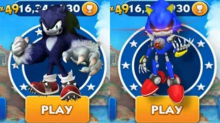 Sonic Dash - Werehog Dash VS Metal Sonic  _ Sonic vs All Bosses Zazz Eggman
