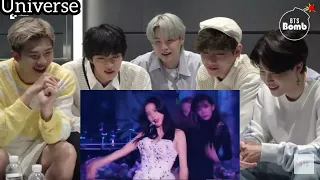 (fanmade) BTS Reaction to 'Crazy over you 'Black pink performance