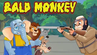 Bald Monkey | English Moral Story | English Animal Story | English Story | MahacartoonTv English