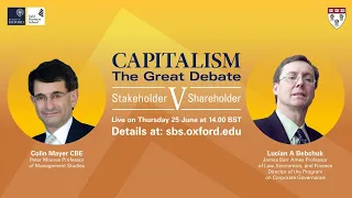 Capitalism The Great Debate - Stakeholder v Shareholder