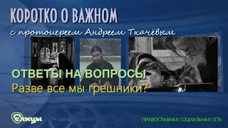 Разве все мы грешники? о. Андрей Ткачев