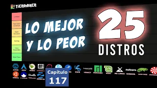 Tier List 25 DISTROS Linux revisadas en el canal