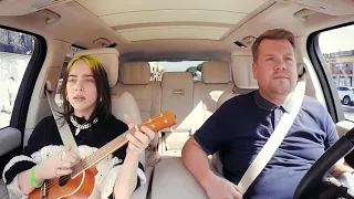 Billie Eilish singing 8 at carpool karaoke