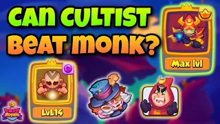 Can MAX Cultist BEAT Monk? 🤷‍♂️ - Rush Royale