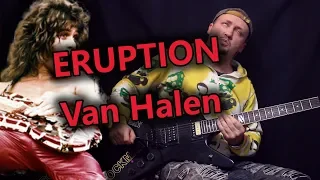 Как играть Eruption - Van Halen! Разбор и табы!